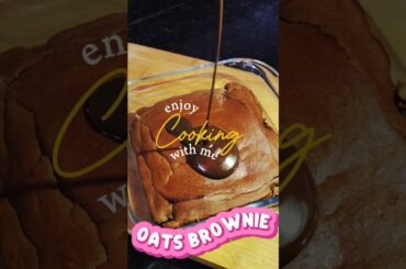 My "NO-OIL" Oats Brownie Recipe! #shorts #youtubeshorts