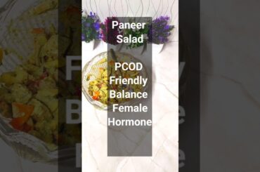 paneer salad| healthy dinner recipes| Perfect for PCOS & Weight Watchers#weightloss #shortfeed