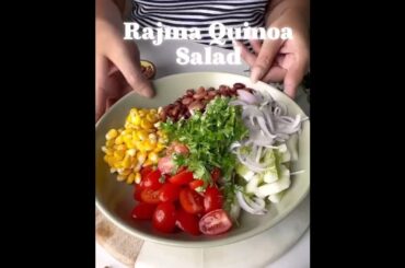 easy salad recipe #kidneybeans #healthy #salad #weightloss #healthylifestyle #gym #fitness #trending