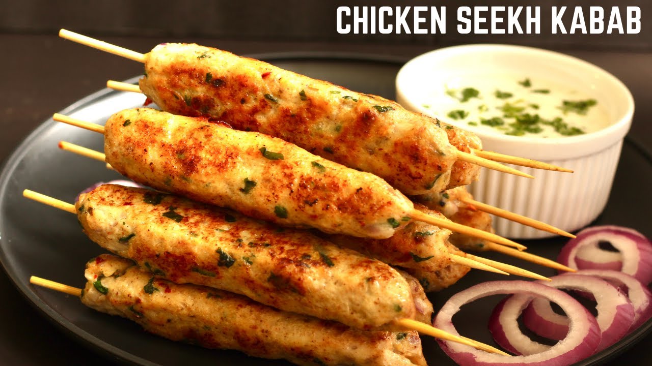 EASY CHICKEN SEEKH KABAB RECIPE IN FRY PAN | Homemade Chicken Seekh Kabab Recipe | Bowl To Soul EASY CHICKEN SEEKH KABAB RECIPE IN FRY PAN | Homemade Chicken Seekh Kabab Recipe | Bowl To Soul