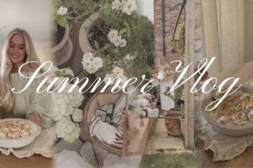 M&S Food Haul, Summer Baking, Healthy Recipes & Garden Tour | Summer Vlog