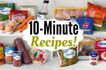 STOP Cooking for Hours! 5 QUICK Dinners Ready in 10 Minutes | EASY Family Meals | Julia Pacheco