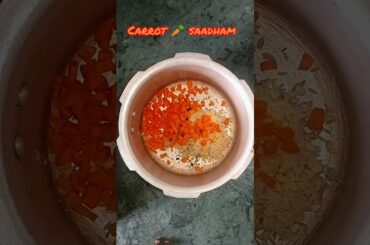 carrot saadham | Baby food recipes healthy lunch recipes.#babyfoodrecipe #food #shorts