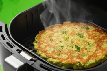 Air Fryer Broccoli Pancakes, Healthy Breakfast Idea, Easy Air Fryer Breakfast Recipes