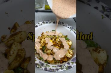 Spicy Egg salad Recipe #food #recipe #recipes #asmr #asmrfood #dietplan #diet #msinusa #viralvideo