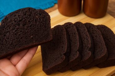 Easy chocolate banana bread Only 4 Ingredients !No Flour! No Sugar!Fluffy Chocolate Banana Bread