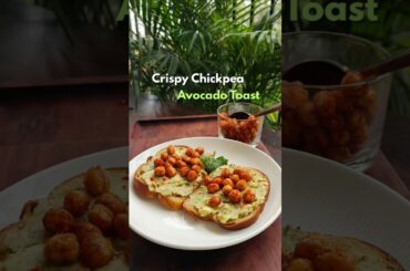 Crispy Chickpea Avocado Toast #shorts