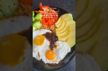 High Protein-Low Calorie Dinner Plate#cooking #chillisauce #avocado #easyrecipe #mealprep #healthy