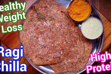 Instant Ragi Chilla - High Protein Weight Loss Breakfast Meal | Quick & Healthy Millet Breakfast