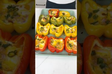 Easy breakfast everyone will love! #recipe #easyrecipe #breakfast #healthy #bellpeppers
