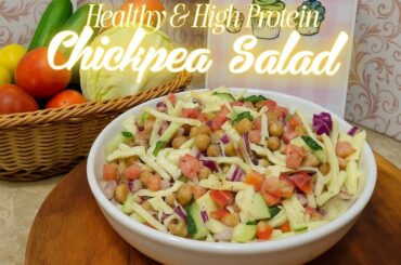 Healthy Chickpea Salad Recipe | Quick, Easy & High Protein Meal! | Cooking With Mimi