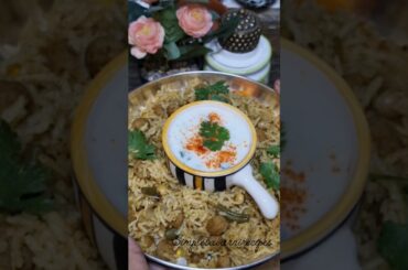 Healthy high Protein Meal Soya Pulao|Quick Lunchbox Recipe #ytshorts #shorts #SoyaPulao #pulao #food