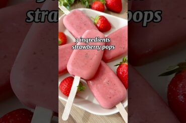 Healthy Strawberry Yogurt Popsicles | Baby & Toddler Friendly | No Sugar Snack Recipe