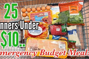 25 EMERGENCY BUDGET MEALS UNDER $10 | Quick & EASY Cheap Dinner Ideas | Julia Pacheco