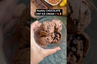 Healthy CHOCOLATE CHIP ICE CREAM recipe! (healthy ice cream, chocolate ice cream recipe,dessert )