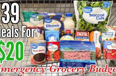 39 Meals For $20 | Quick & EASY Cheap Meal Ideas | Emergency Grocery Budget Shopping | Julia Pacheco