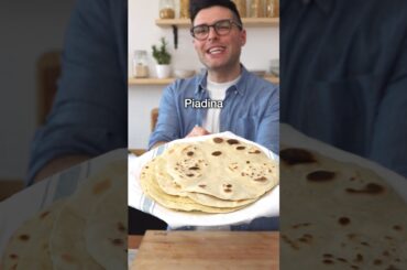 Italian Piadina (easy unleavened flatbread)