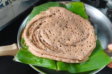 Healthy Breakfast Fermented Ragi Dosa Recipe - Finger  Millet Dosa Recipe