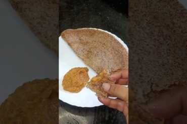 Ragi dosa healthy breakfast recipe #recipe #breakfast #shorts