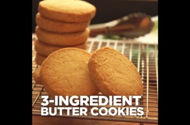3 - Ingredient Butter Cookies | Home Foodie #Madalicious