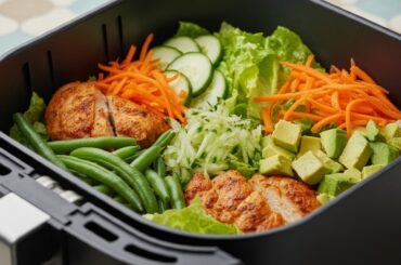 Air Fryer Chicken Green Beans Salad Bowls: A Healthy Lunch, Dinner Recipe