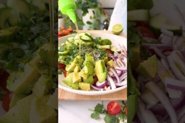 Cucumber Tomato Avocado Salad