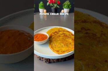 Viral Health Potato Chilla Recipe #shorts #recipe #potato #healthy