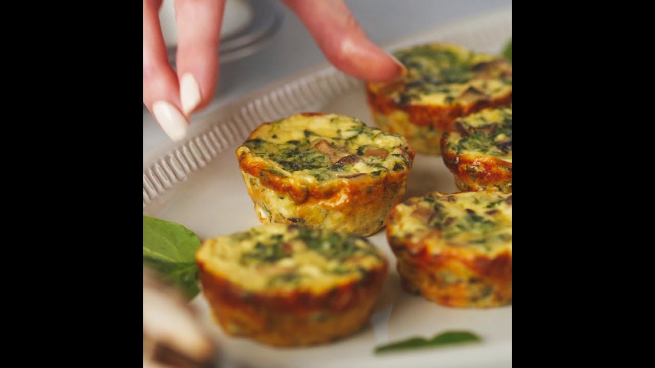 Best Mini Quiche Recipe – Mushroom Spinach and Feta Mini Quiches Best Mini Quiche Recipe - Mushroom Spinach and Feta Mini Quiches