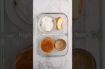 Perfect for school & the office! Recipe in description #proteinsnack #snackbox #healthysnacks