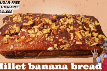 The BEST Healthy Banana Bread Recipe EVER! #milletrecipes