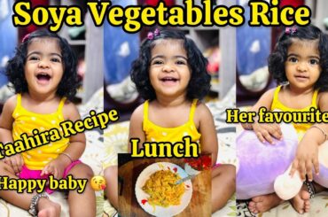 Soya Vegetables Rice for 10 months plus babies | Taahira Recipe | Healthy Lunch | Preparation & tips