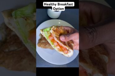 Try this 1 min Fried Eggs, Bread & veggies wrap. Perfect for breakfast. #shorts #youtube #cooking