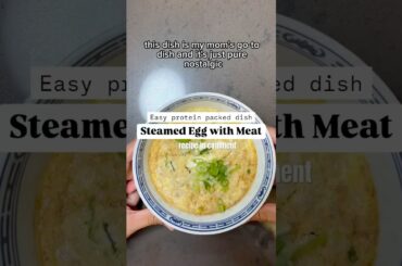 Chinese Steamed Egg | Easy & Quick Healthy Dish | Lunchbox Idea #chinesefood #healthylunch #dinner