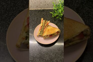 I made a Pesto Sandwich for my breakfast #viral#trending#pesto#sandwich#breakfast#food#shorts#fyp#yt
