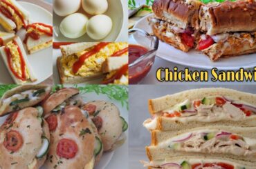 4 Quick And Easy Sandwiches || Chicken Sandwich By BH WOW