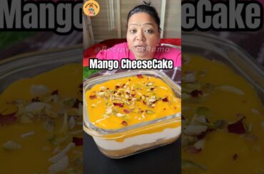 Bharti Singh Viral Healthy Mango CheeseCake Recipe #shorts #bhartisingh #mangocheesecake