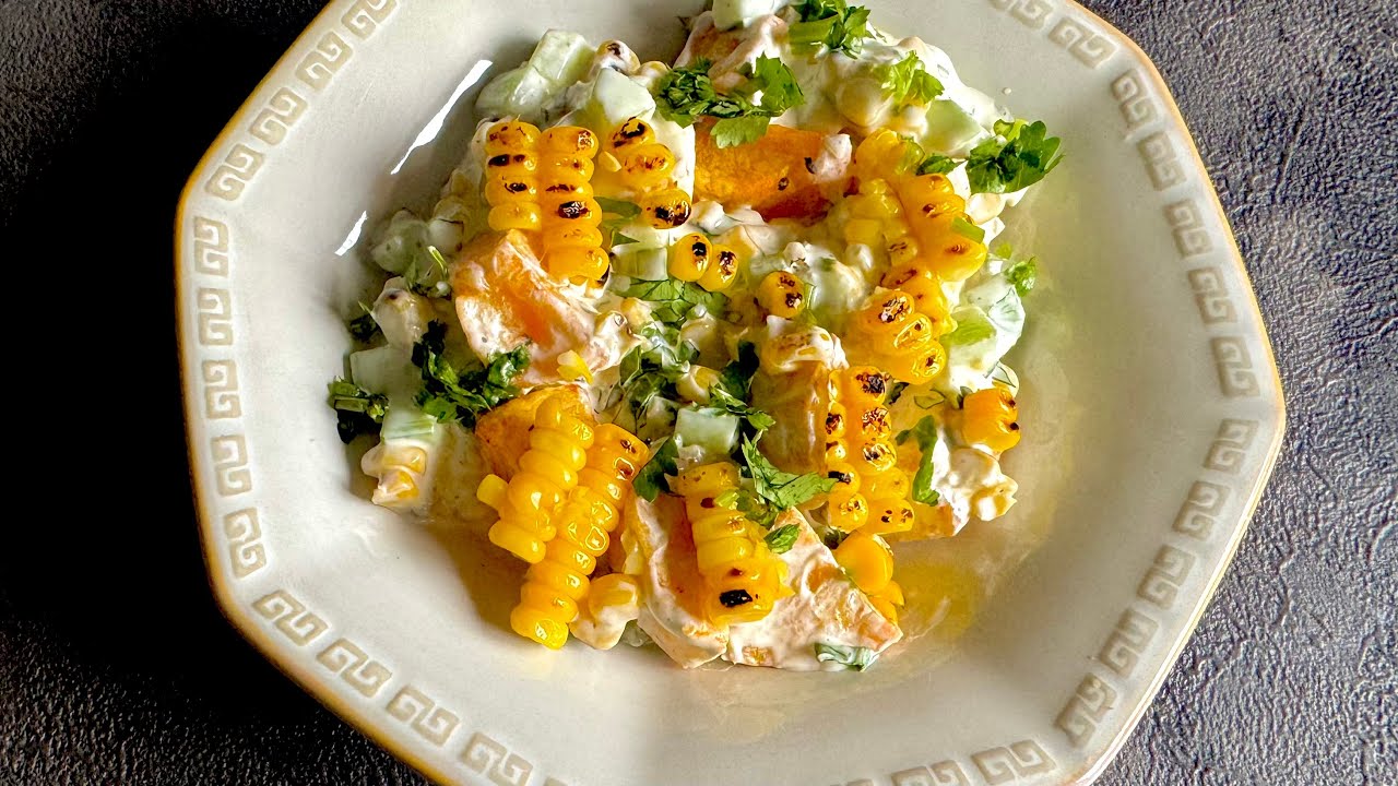 Weight loss Corn and Crispy Potato Salad | Healthy and Creamy Salad Weight loss Corn and Crispy Potato Salad | Healthy and Creamy Salad