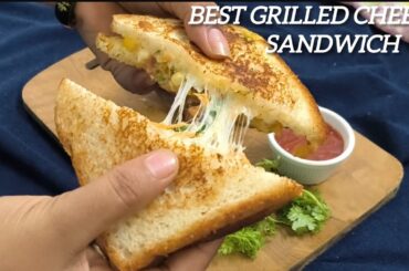 How to make veg cheese sandwich at home | Best grilled cheese sandwich recipe in 5min| @autocooking