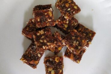 Healthy Snack Recipe | Dryfruits Energy Bar | No Sugar, No Oil | Perfect Tiffin Ideas