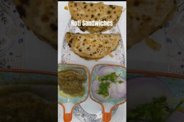 Roti Sandwich #rotisandwich #leftoverrotirecipe #food #songs #shorts #yummy #ytshorts #recipe #try