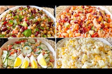 4 Types Of Healthy Salad Recipes For Lunch,Dinner & Breakfast By Cook With Shumaila