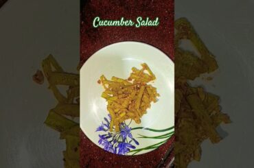 Refreshing Cucumber Salad Recipe| Quick and healthy #ytshorts #cooking #yt