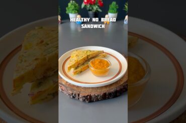Viral Healthy No Bread Sandwich Recipe #shorts #recipe #sandwich #healthy