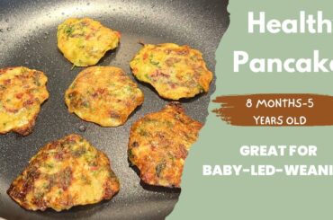 NO EGG, NO FLOUR: Healthy Pancakes For Babies | Healthy Snacks For Babies | Tiffin Recipe
