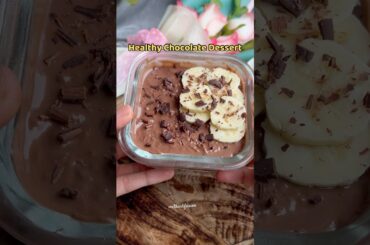Healthy Chocolate Dessert Recipe | No sugar dessert | Guiltfree dessert | Healthy dessert recipes