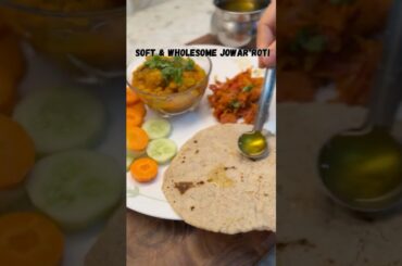 Soft & Healthy Jowar Roti (Sorghum Flatbread) | Gluten-Free Indian Roti #shorts #jowarroti