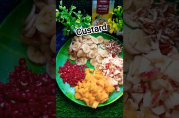 Delicious fruit custard recipe #shortsfeed #custard #explore #tredingshorts #healthy