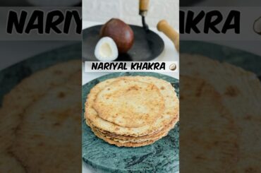 Crispy Nariyal Khakara in 5 minutes #shorts #snacks #recipe #food