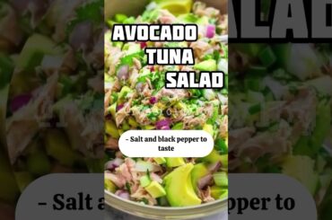 Avocado Tuna Salad #recipes #recipe #yummy #healthy  #healthyfood