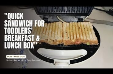 Easy Veg Sandwich Recipe for Kids | Healthy Breakfast & Lunchbox Idea for School | Pooja's kitchen